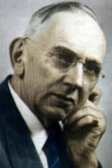 Tap Edgar Cayce on his forehead !