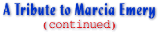 A Tribute to Marcia Emery